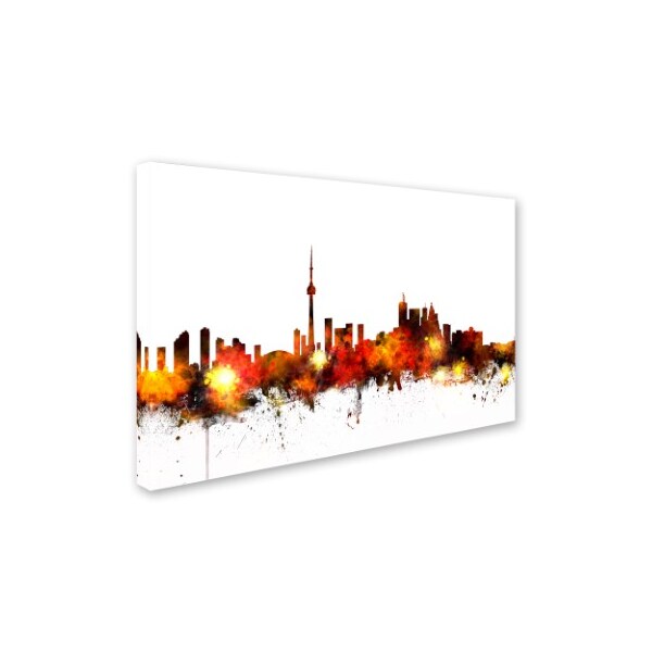 Michael Tompsett 'Toronto Canada Skyline III' Canvas Art,16x24